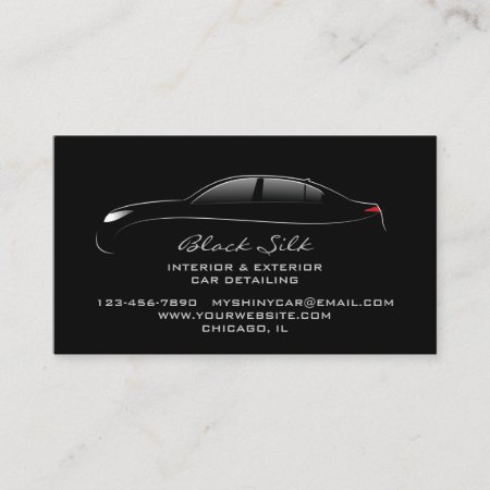 Auto Detailing Bold Business Card
