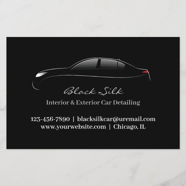 Auto Detailing Bold Flyer (Front)