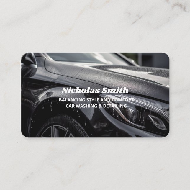 Auto Detailing Business Card (Front)