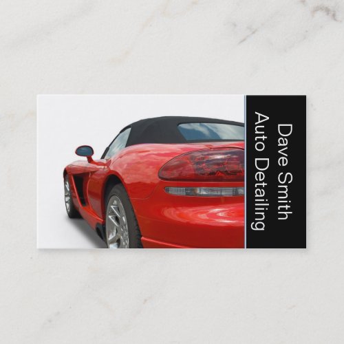 Auto Detailing Business Card Templates