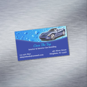 Auto Detailing Business Card Magnet