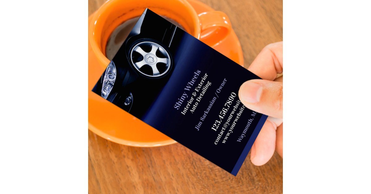 Auto Detailing Business Card Template Zazzle