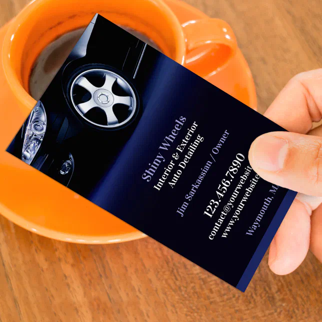 Auto Detailing Business Card Template Zazzle