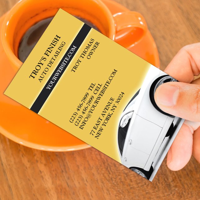 Auto Detailing Business Card Template (Creator Uploaded)