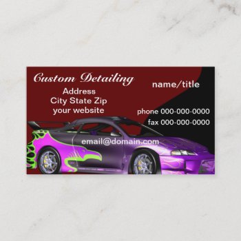 Auto Detailing Business Cards by Baysideimages at Zazzle