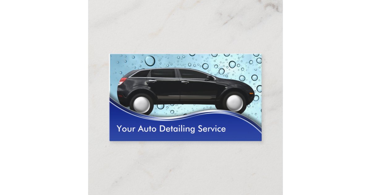 Auto Detailing Business Cards Zazzle