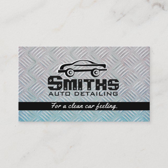 Auto Detailing Business Cards (Front)