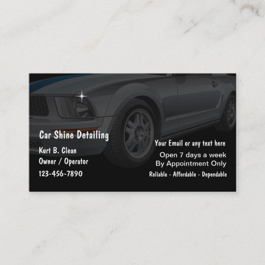 Auto Detailing Business Cards | Zazzle.com