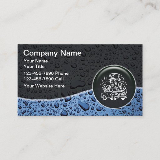 Customizable Auto Detailing Business Cards
