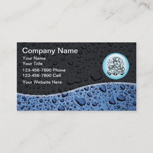 Customizable Auto Detailing Business Cards