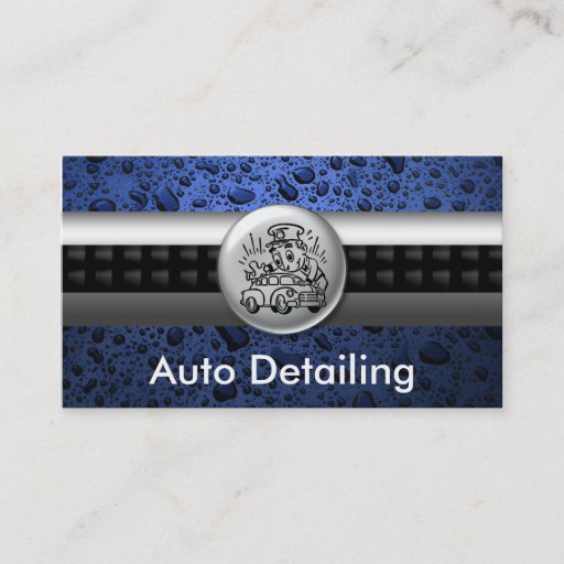 Customizable Auto Detailing Business Cards