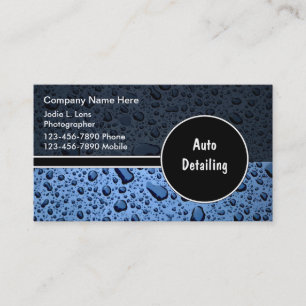 Auto Detailing Business Cards
