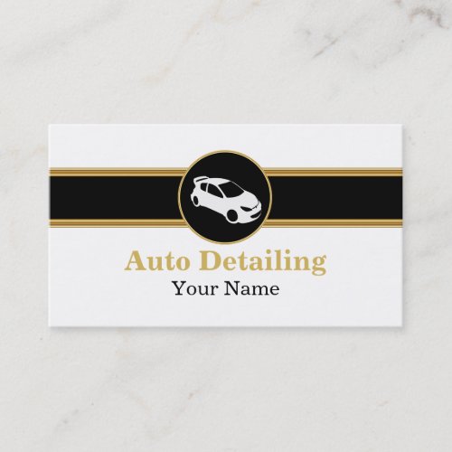 Auto Detailing Business Cards