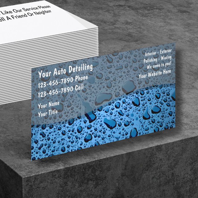 Auto Detailing Business Cards (Creator Uploaded)