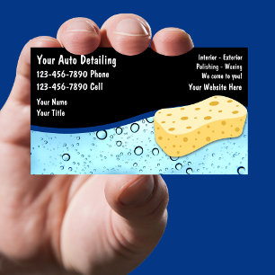 Auto Detailing Business Cards