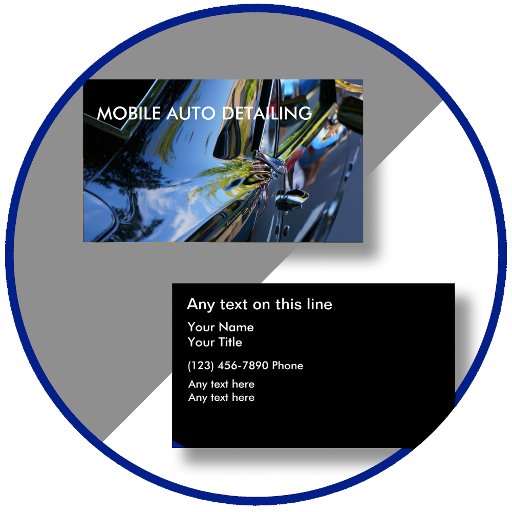 Customizable Auto Detailing Business Cards