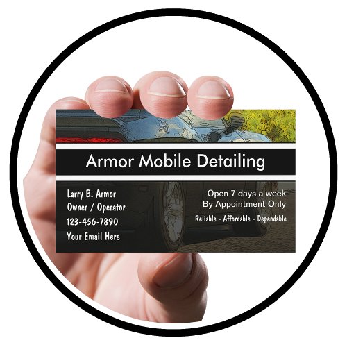 Auto Detailing Business Cards