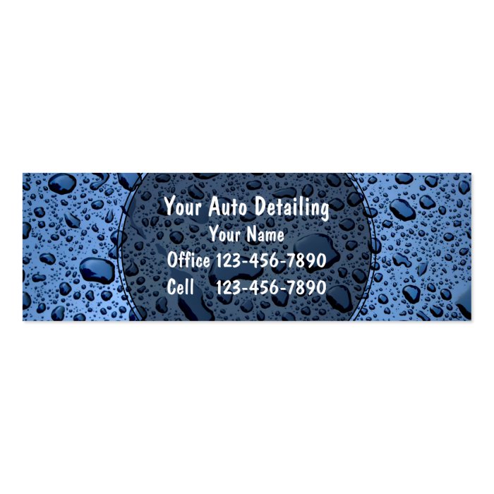 Auto Detailing Business Cards