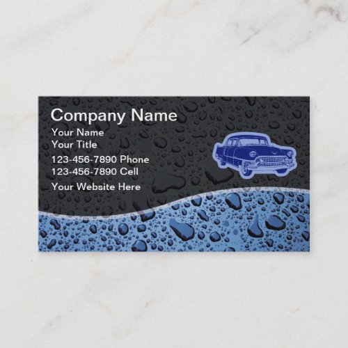 Auto Detailing Business Cards