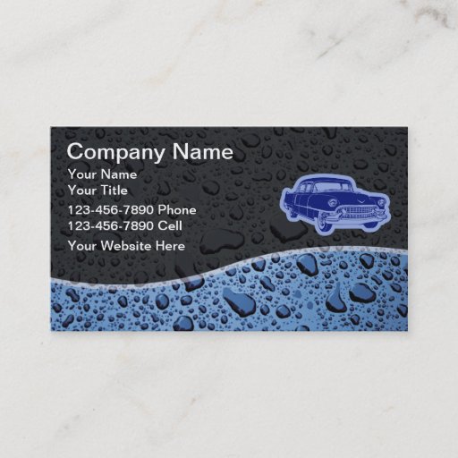 Customizable Auto Detailing Business Cards