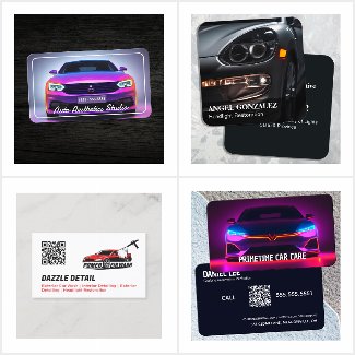 Auto Detailing Business Cards