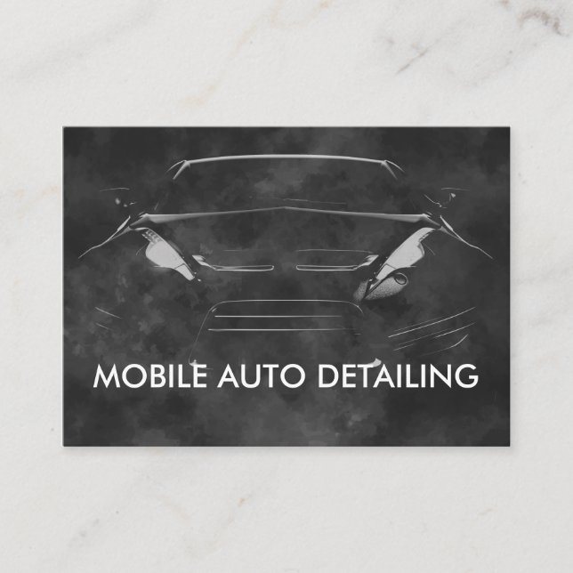 Auto Detailing Business Cardsn Card (Front)