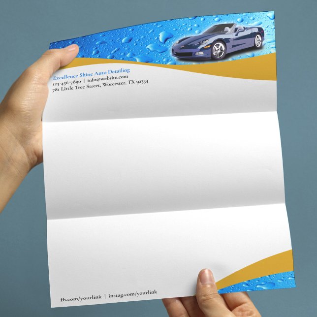 Auto Detailing Business Letterhead Template (Creator Uploaded)