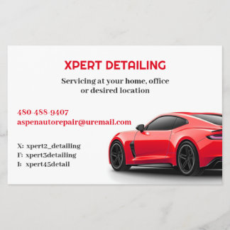 Auto Detailing Car Flyer