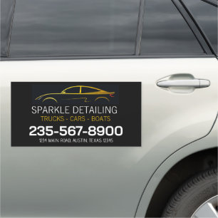 Auto Detailing Car Magnet