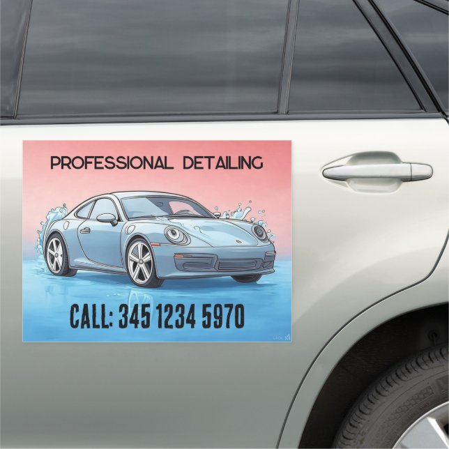 Auto Detailing Car Magnet (In Situ)