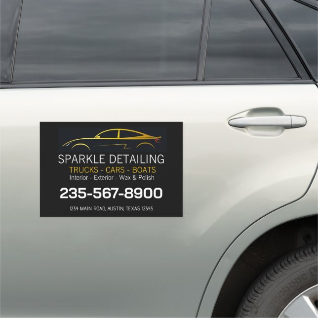 Auto Detailing Car Magnet (In Situ)
