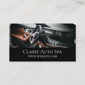Auto Detailing Car Service Dealer Business Card by ArtisticEye at Zazzle