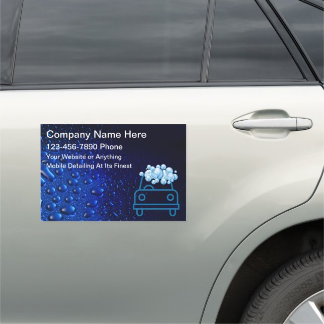 Auto Detailing Car Wash Car Magnets (In Situ)