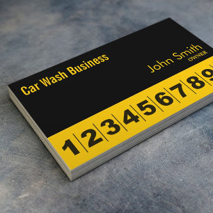 Auto Detailing Car Wash Loyalty Card