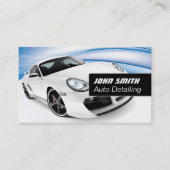 Auto Detailing Car Wash Modern Business Card (Front)