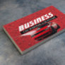 Auto Detailing Car Wash Modern Red Cleaning  Business Card