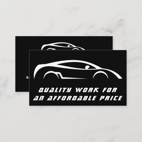 Auto Detailing Cleaning Auto Repair Business Card