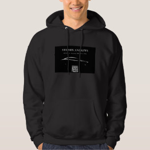 Auto Detailing Cleaning Auto Repair Logo QR Code  Hoodie