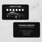Auto Detailing Cleaning Car Repair Loyalty Card
