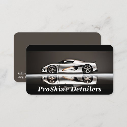 Auto Detailing  Cleaning Business Card