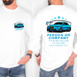 Auto Detailing Logo Mobile Car Wash Long Sleeve T-Shirt<br><div class="desc">Gear up your team with the Auto Detailing Logo Mobile Car Wash Long Sleeve T-Shirt, designed for professionals who want to make a polished impression. This customizable shirt is perfect for showcasing your car wash or auto detailing logo, combining practicality and branding into one sleek uniform piece. The long sleeves...</div>