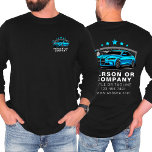 Auto Detailing Logo Mobile Car Wash Long Sleeve T-Shirt<br><div class="desc">Keep your team looking professional and polished with the Auto Detailing Logo Mobile Car Wash Long Sleeve T-Shirt. Designed for businesses specializing in car wash and auto detailing services, this shirt combines comfort, durability, and a customizable design to showcase your logo and branding. It's a perfect choice for mobile car...</div>