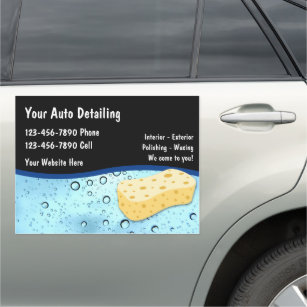 Auto Detailing Mobile Advertising Car Magnets