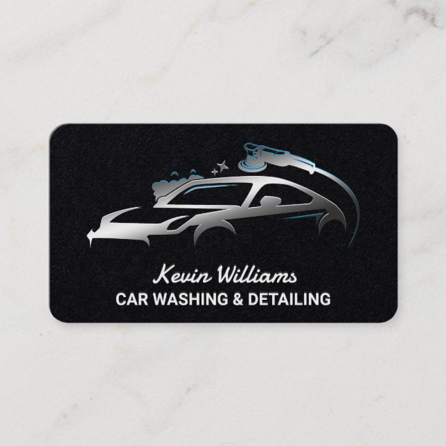 Auto Detailing Premium Business Card (Front)