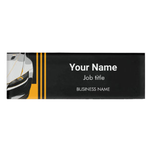 Auto Detailing Professional Car Wash Name Tag