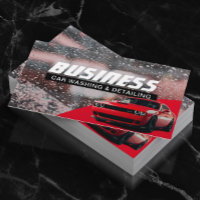 Auto Detailing Professional Car Wash Red Cleaning