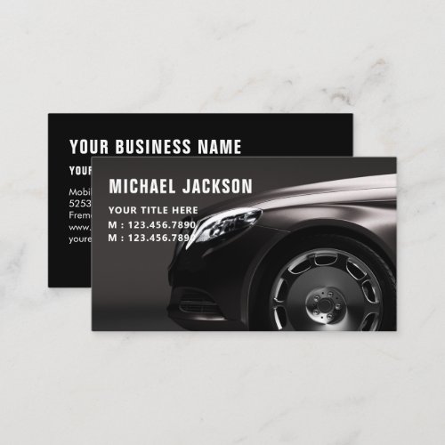 Auto Detailing  Repair Business Card