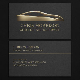 Auto Detailing Service Business Card