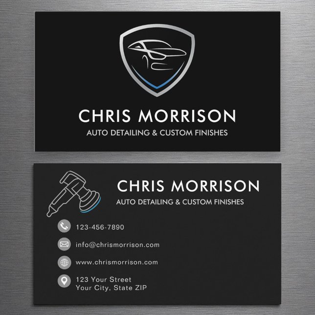 Auto Detailing Service Business Card (Creator Uploaded)