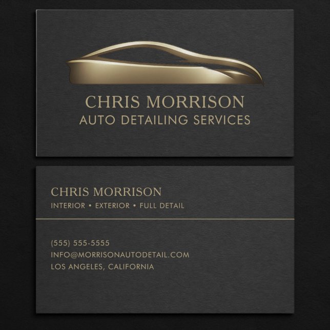 Auto Detailing Services Business Card (Creator Uploaded)